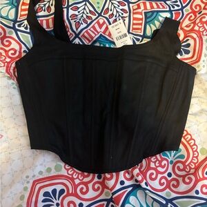 Zara Black Crop Top